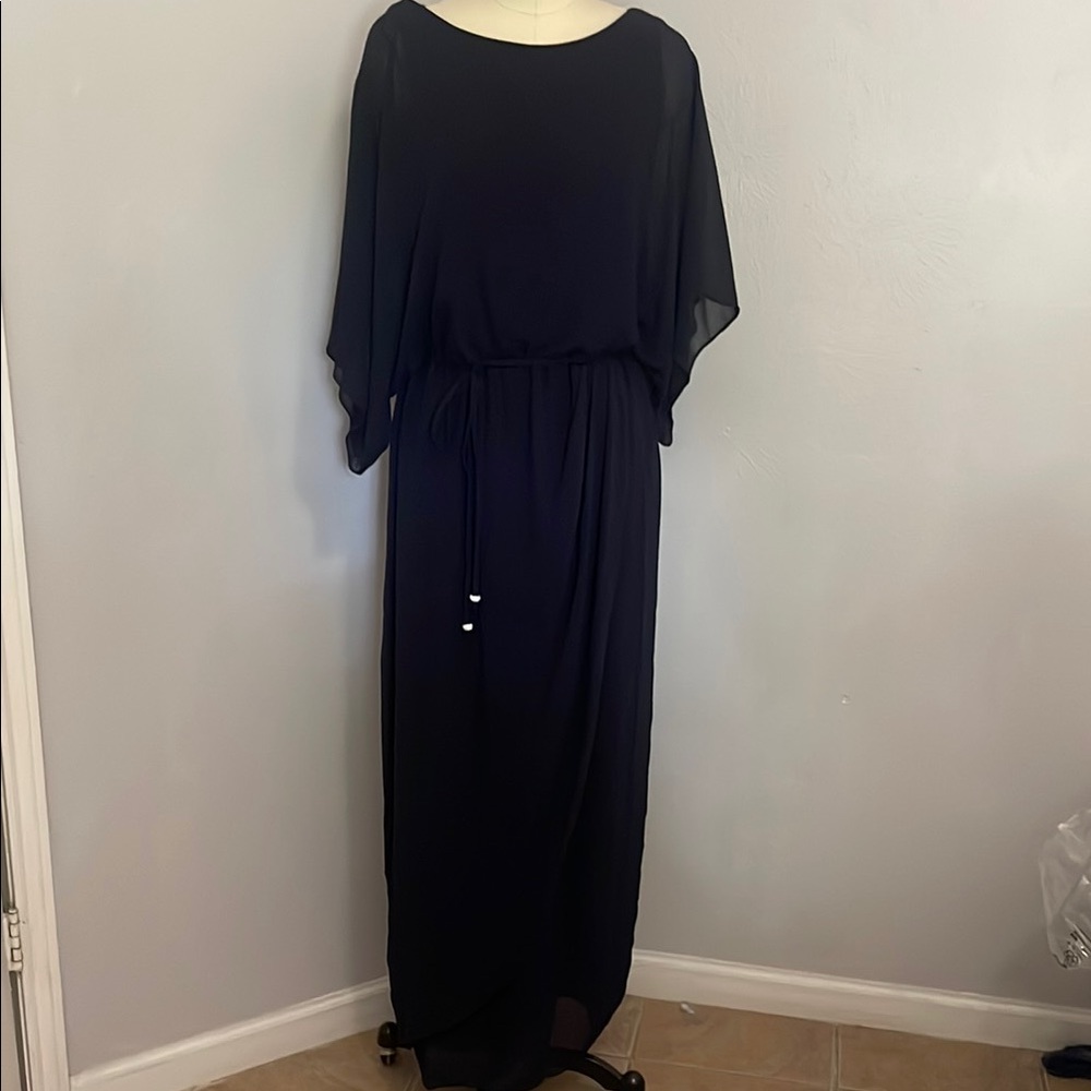 Jessica Howard Elegant Dark Blue Evening Dress size 14